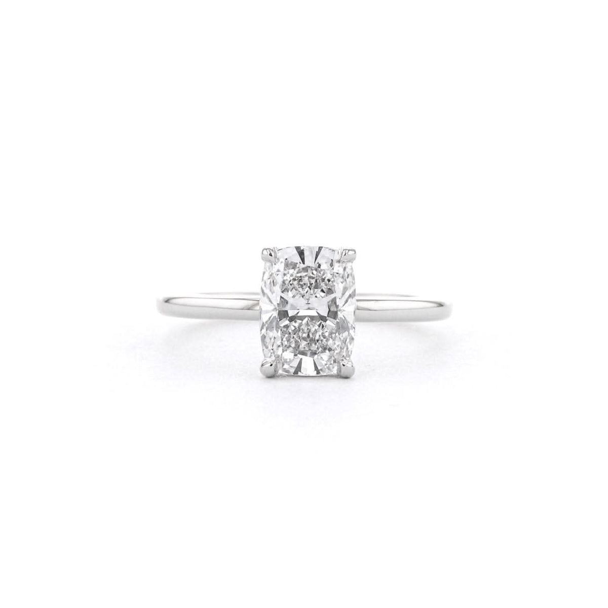 Leah Elongated Cushion High Polish - PBD Engagement Rings