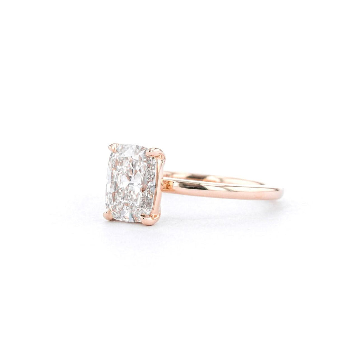 Leah Elongated Cushion High Polish - PBD Engagement Rings