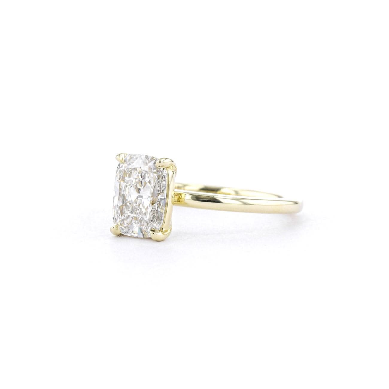 Leah Elongated Cushion High Polish - PBD Engagement Rings