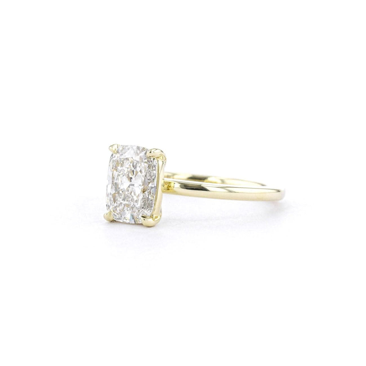 Leah Elongated Cushion High Polish - PBD Engagement Rings