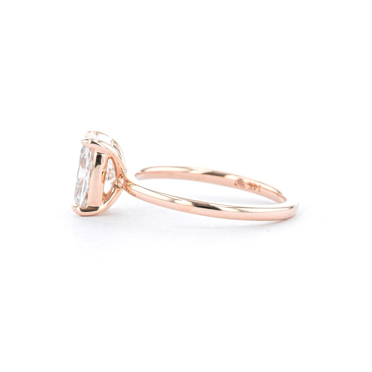 Leah Elongated Cushion High Polish - PBD Engagement Rings