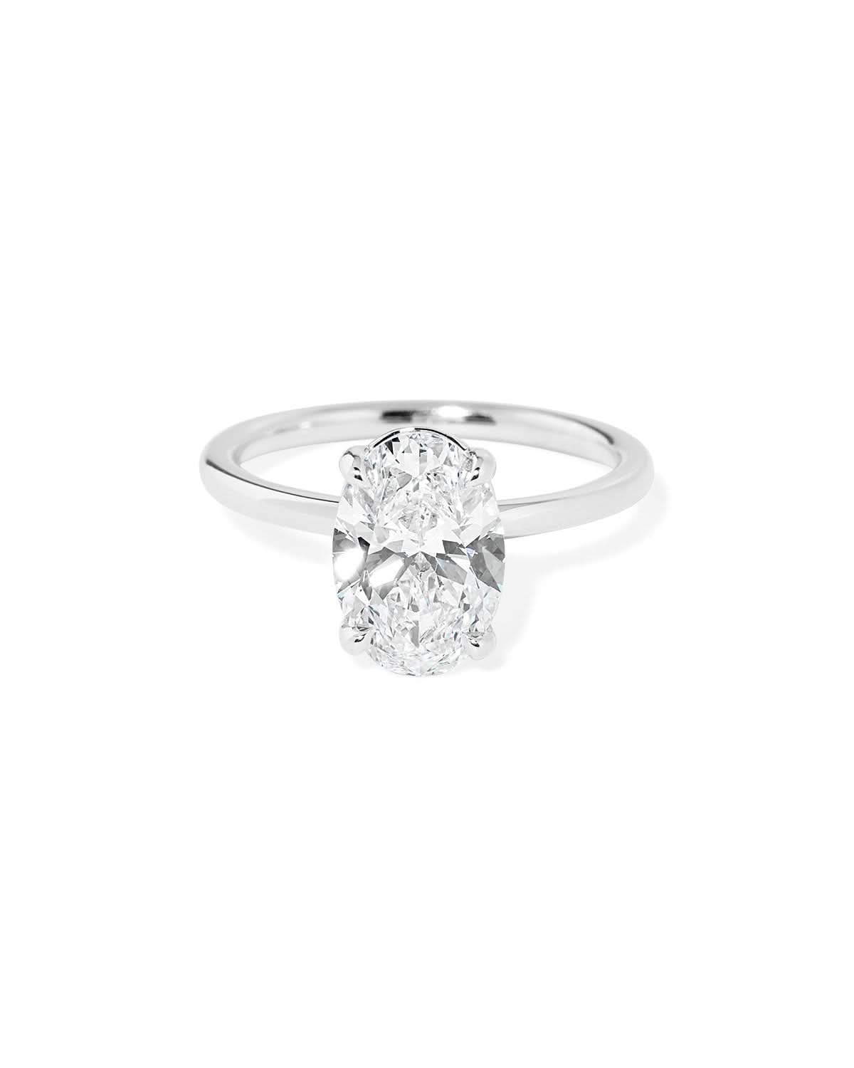 Leah Oval High Polish - PBD Engagement Rings