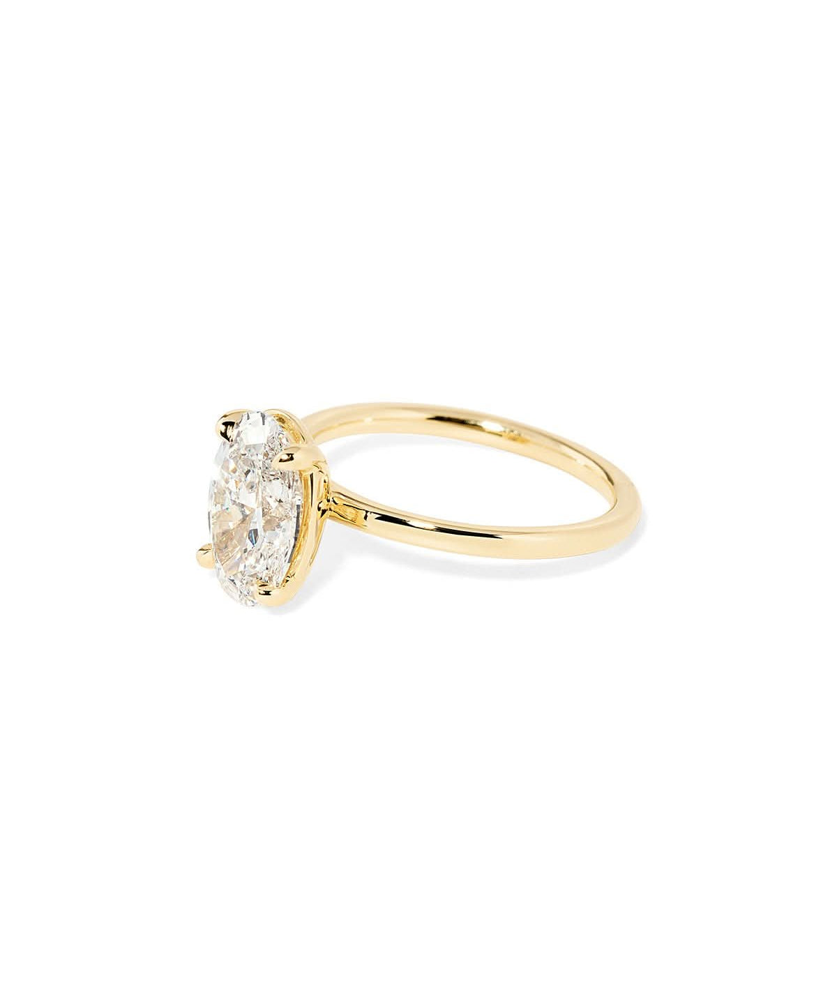 Leah Oval High Polish - PBD Engagement Rings