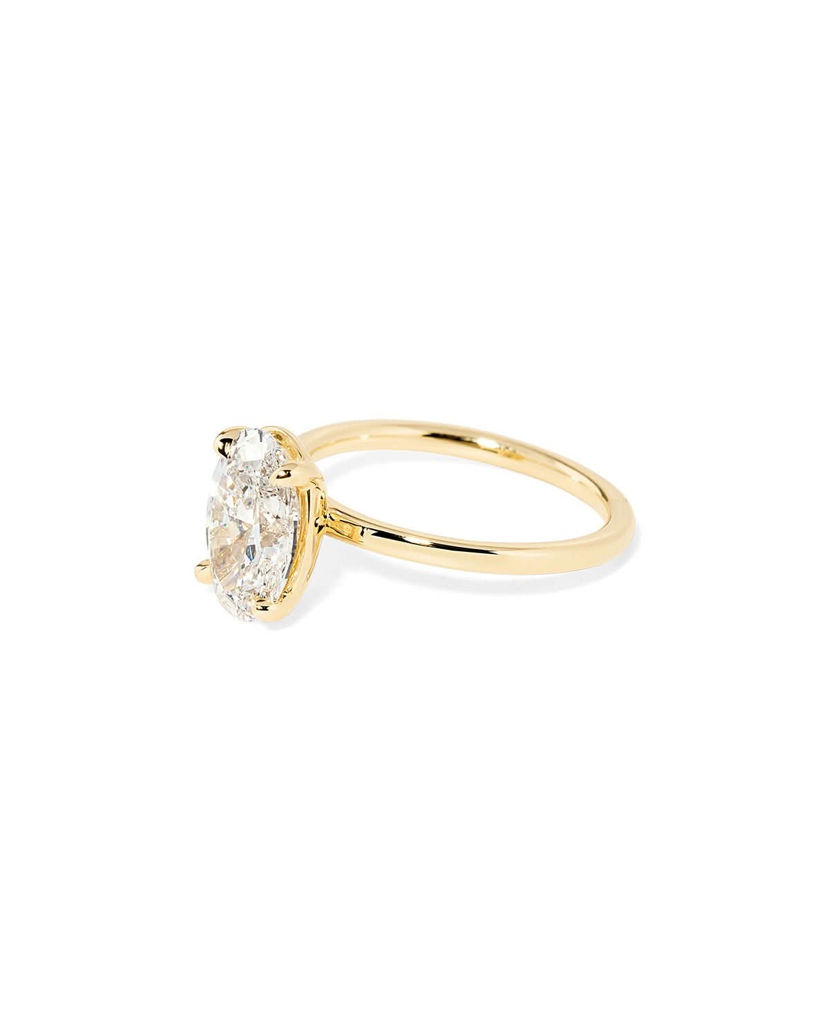 Leah Oval High Polish - PBD Engagement Rings