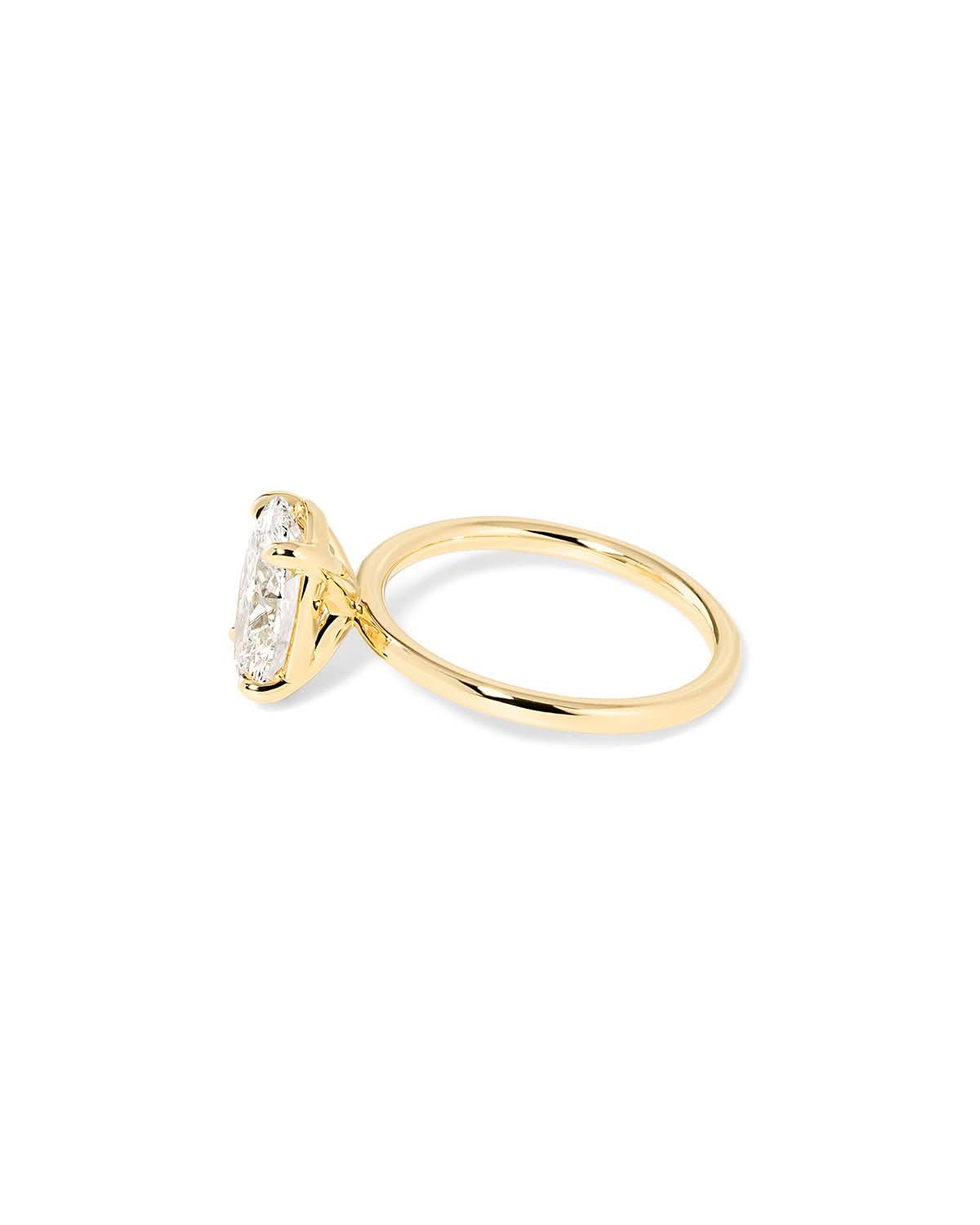 Leah Oval High Polish - PBD Engagement Rings