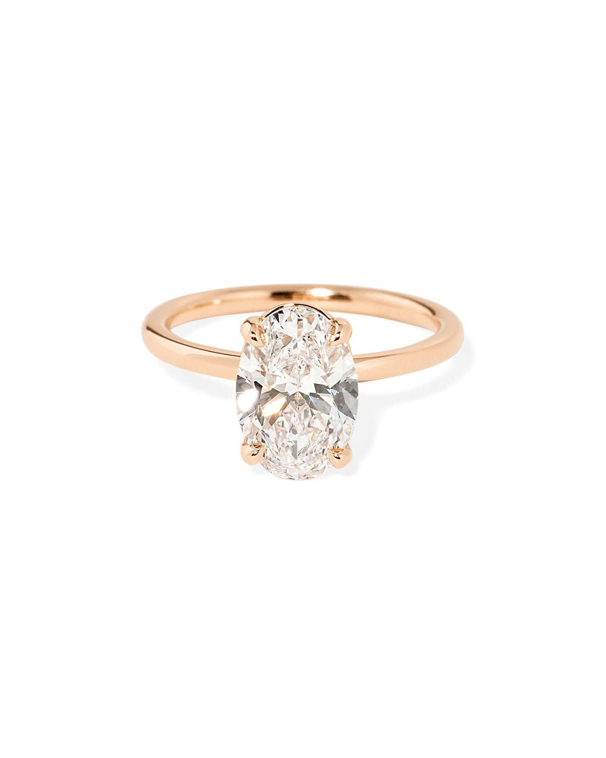Leah Oval High Polish - PBD Engagement Rings