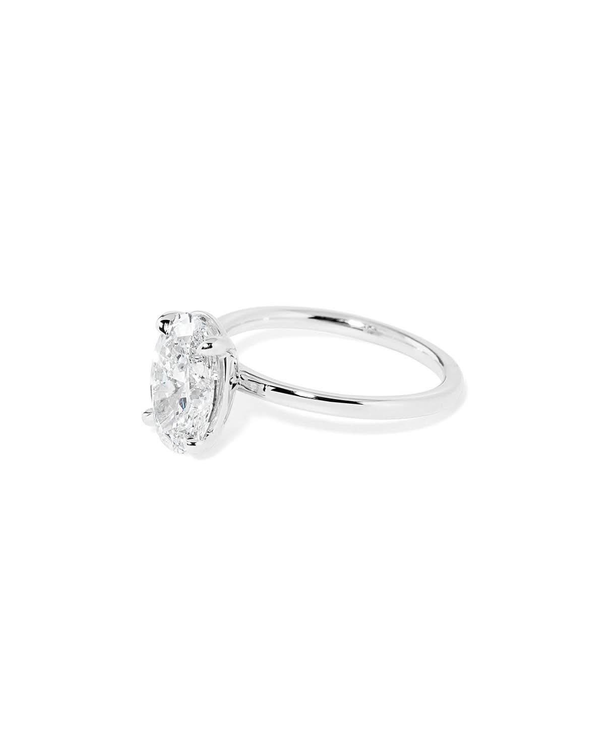 Leah Oval High Polish - PBD Engagement Rings