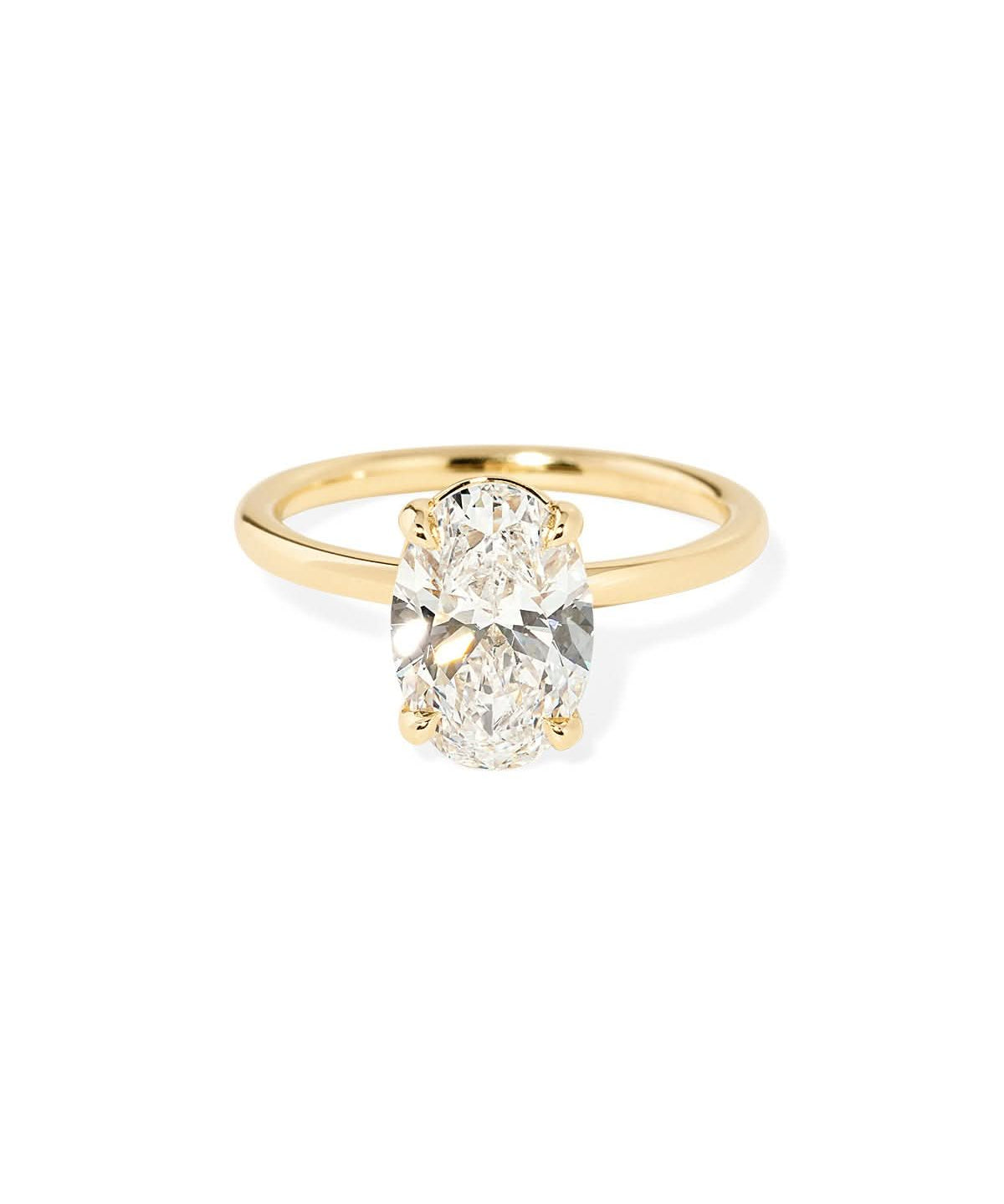 Leah Oval High Polish - PBD Engagement Rings