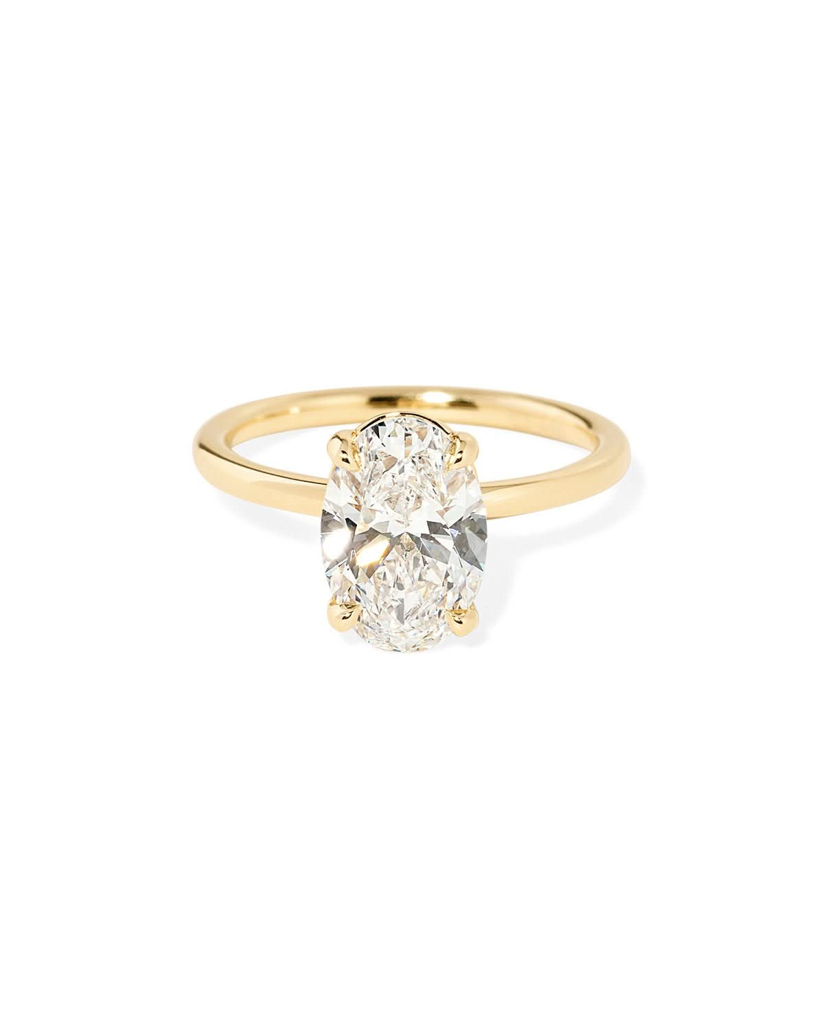 Leah Oval High Polish - PBD Engagement Rings