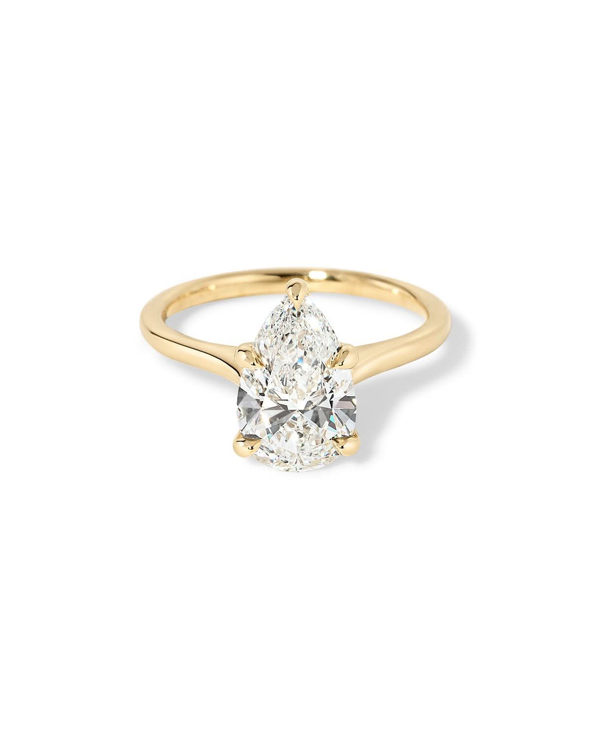 Leah Pear Cathedral High Polish - PBD Engagement Rings