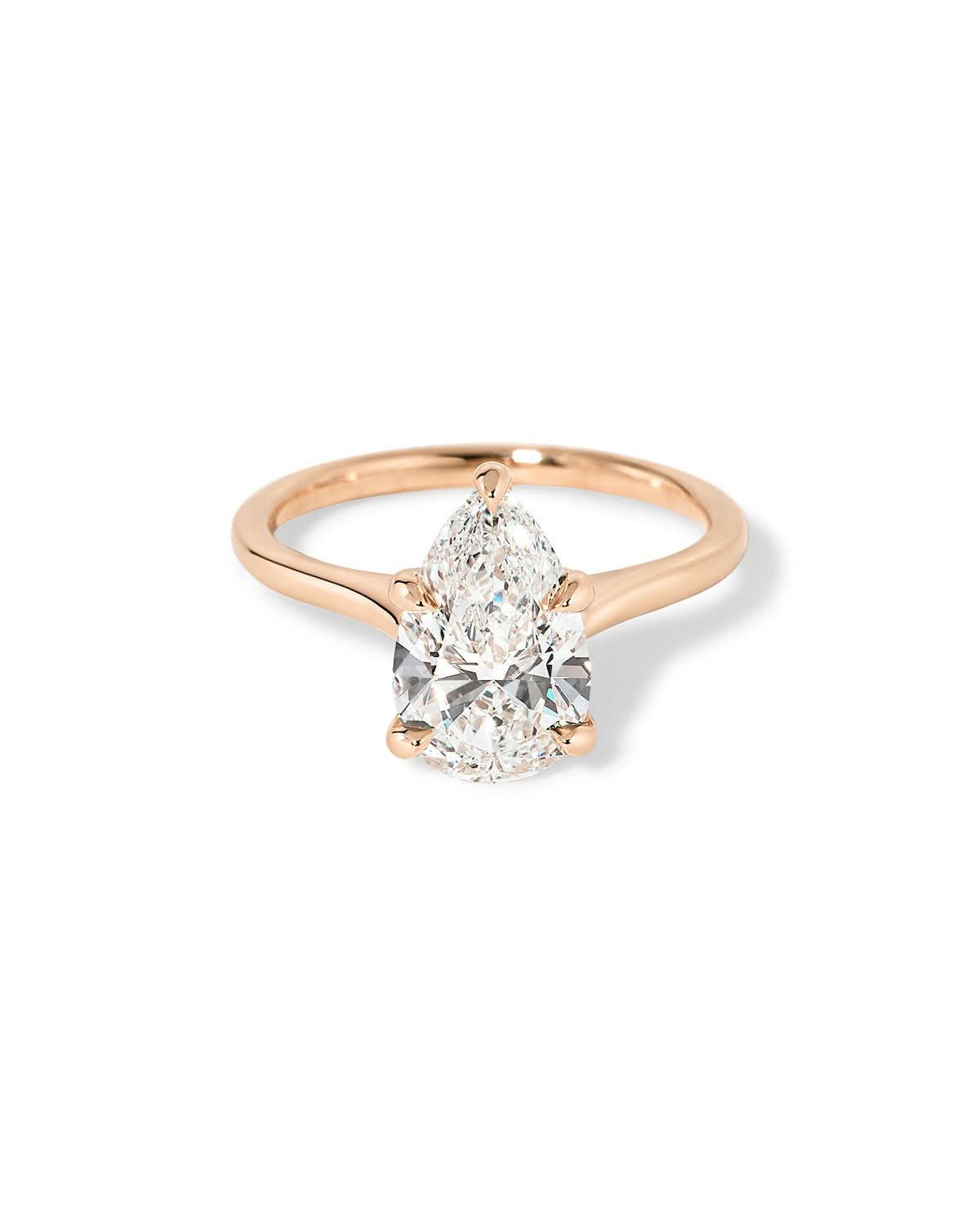Leah Pear Cathedral High Polish - PBD Engagement Rings
