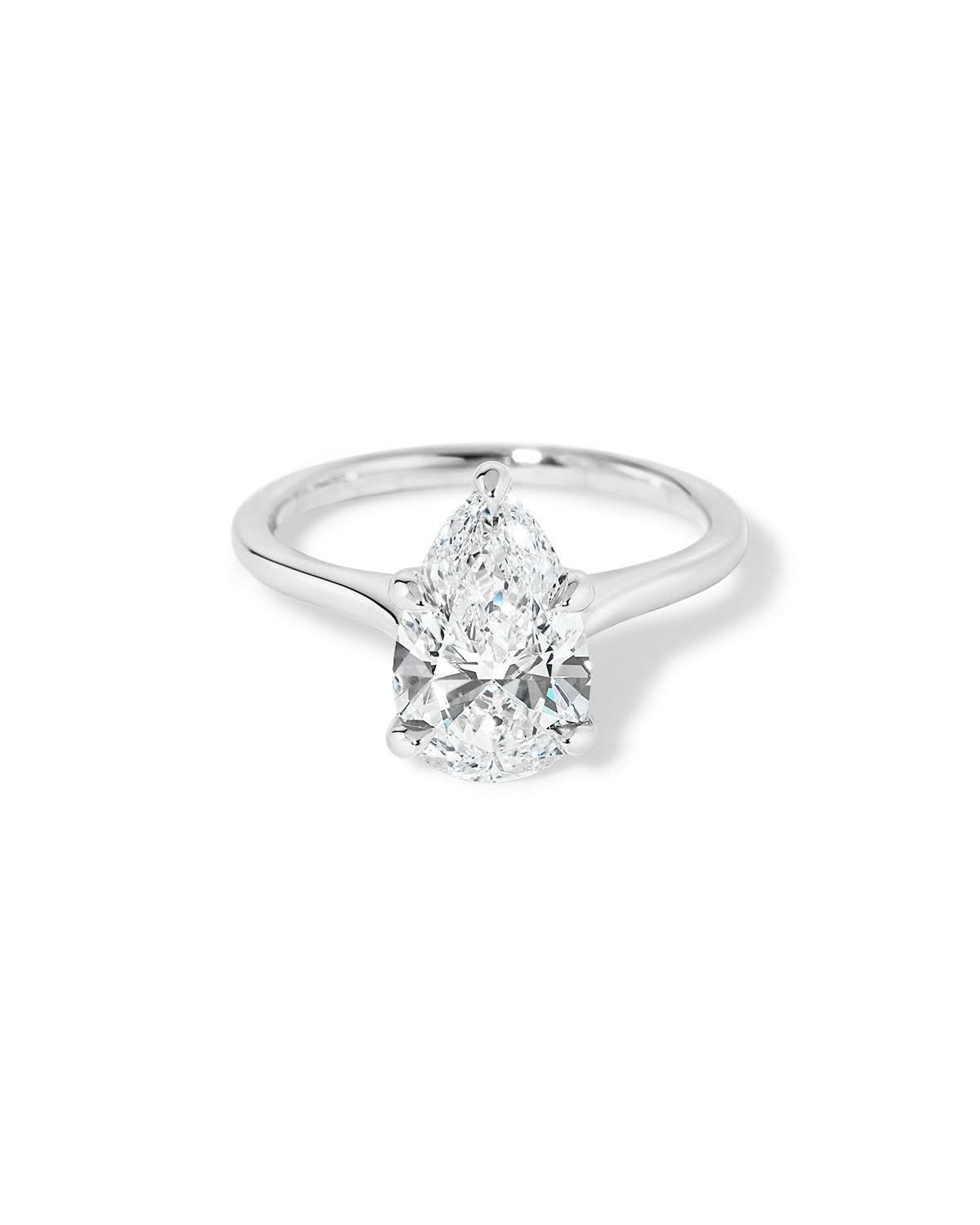 Leah Pear Cathedral High Polish - PBD Engagement Rings