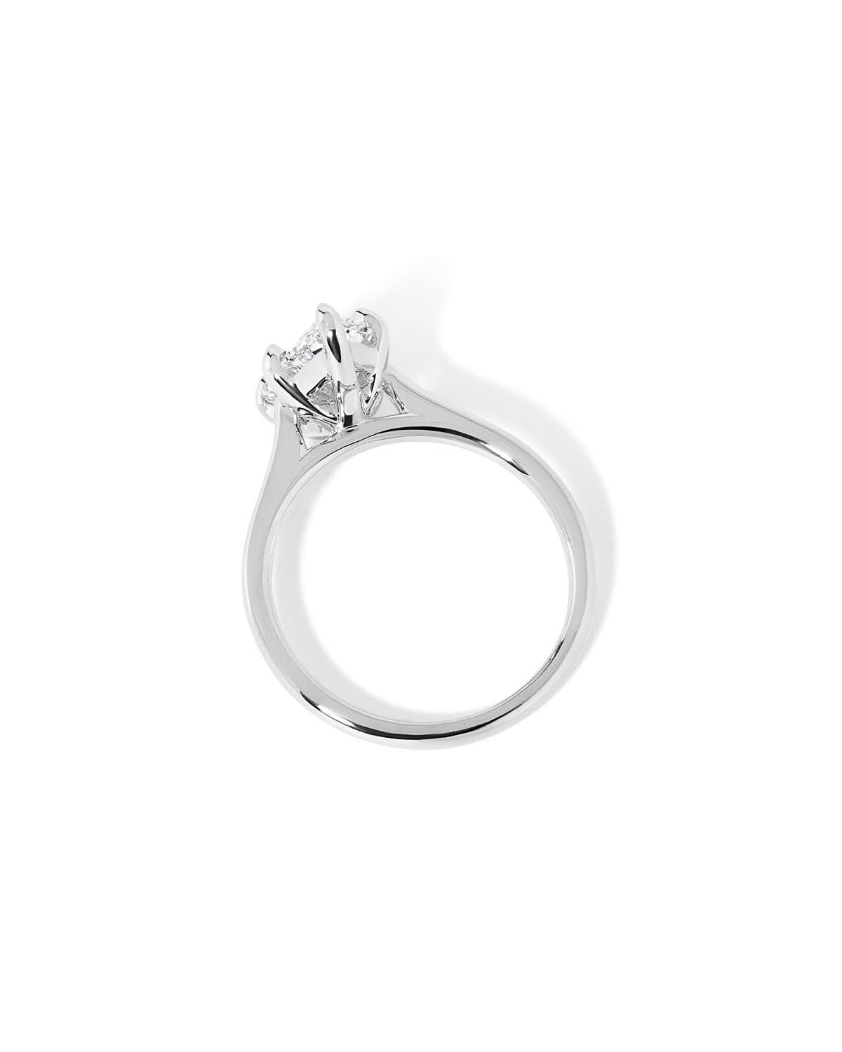 Leah Pear Cathedral High Polish - PBD Engagement Rings