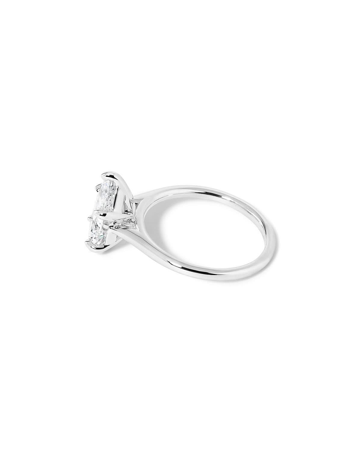 Leah Pear Cathedral High Polish - PBD Engagement Rings