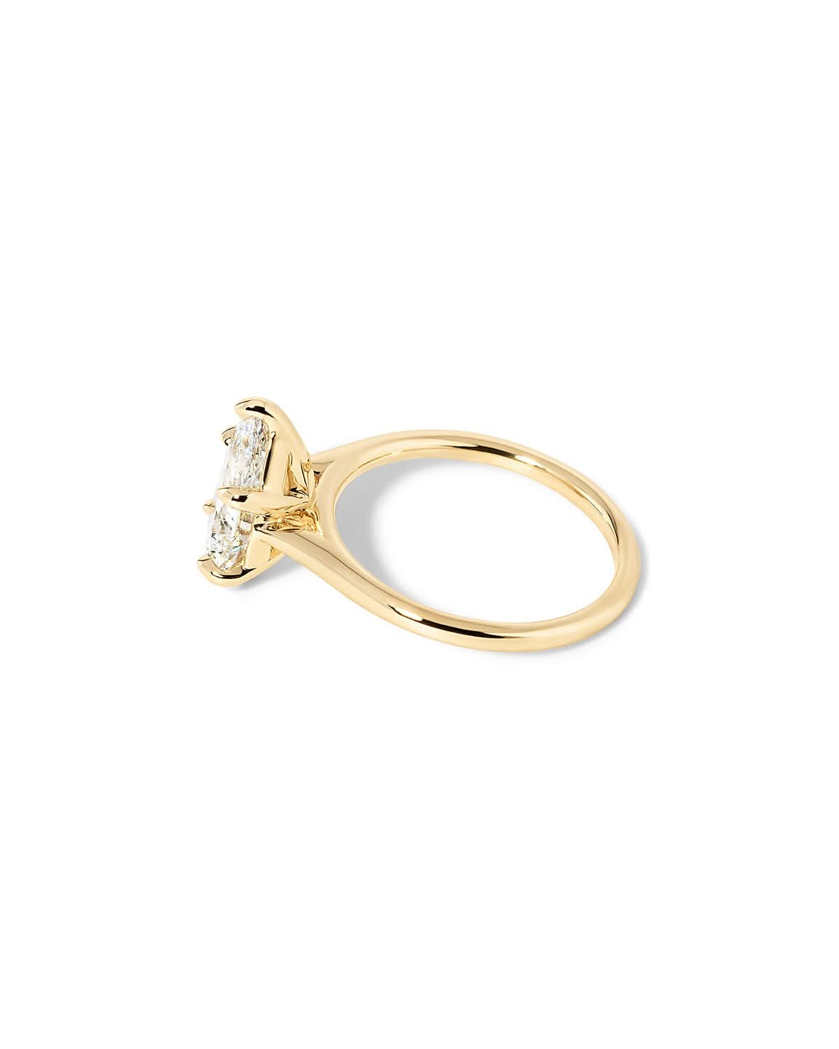 Leah Pear Cathedral High Polish - PBD Engagement Rings