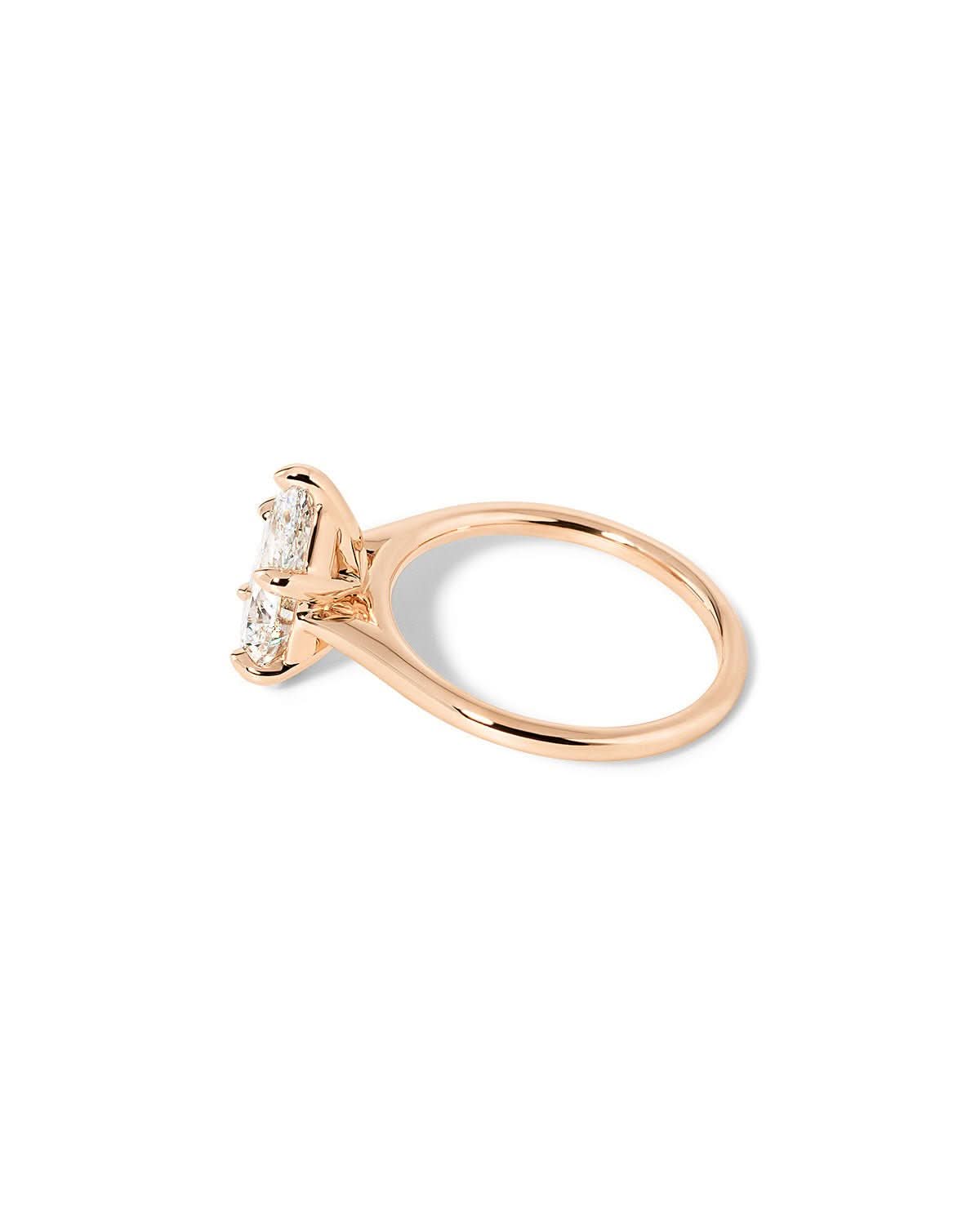 Leah Pear Cathedral High Polish - PBD Engagement Rings