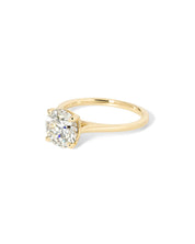 Leah Round Cathedral High Polish - PBD Engagement Rings
