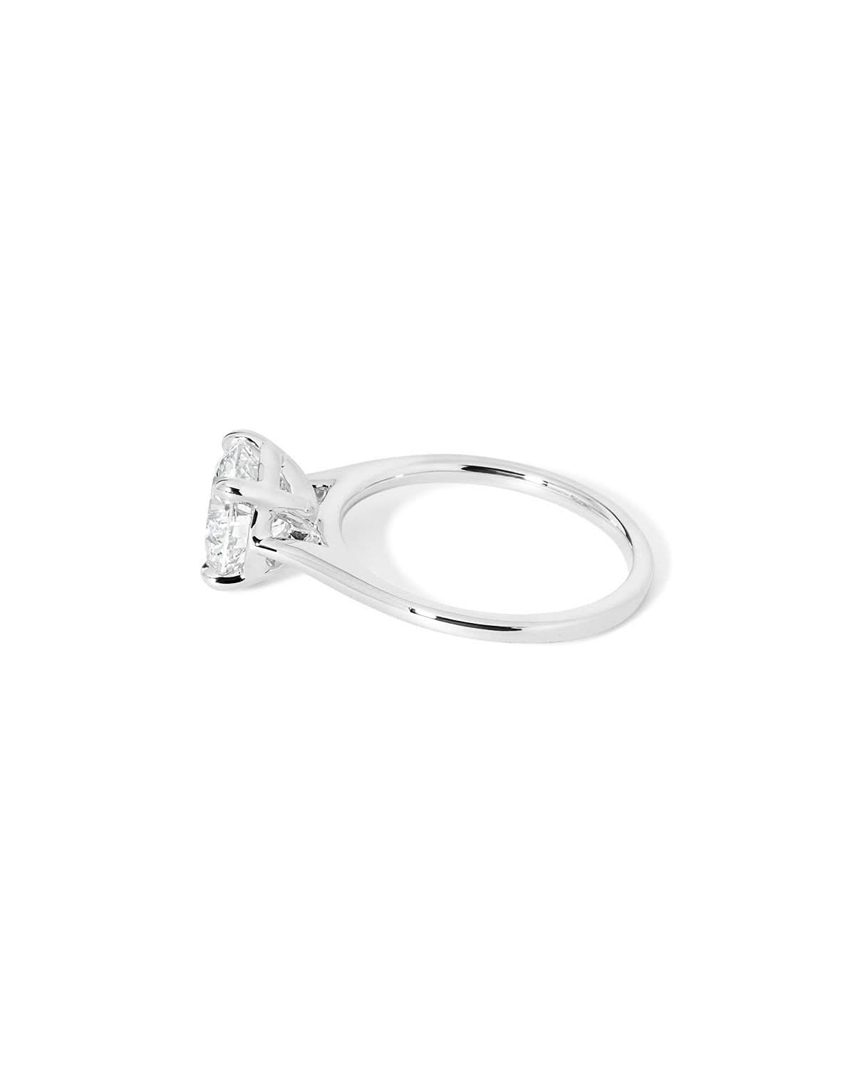 Leah Round Cathedral High Polish - PBD Engagement Rings