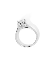 Leah Round Cathedral High Polish - PBD Engagement Rings