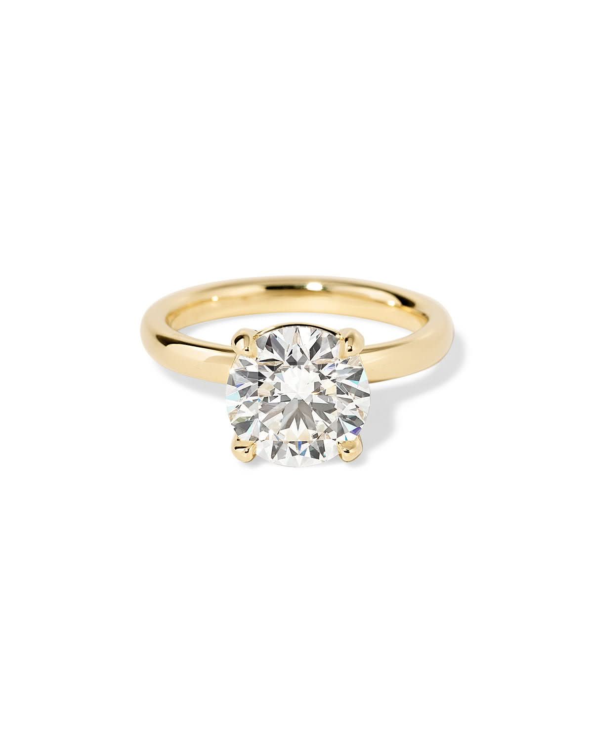 Leah Round High Polish - PBD Engagement Rings
