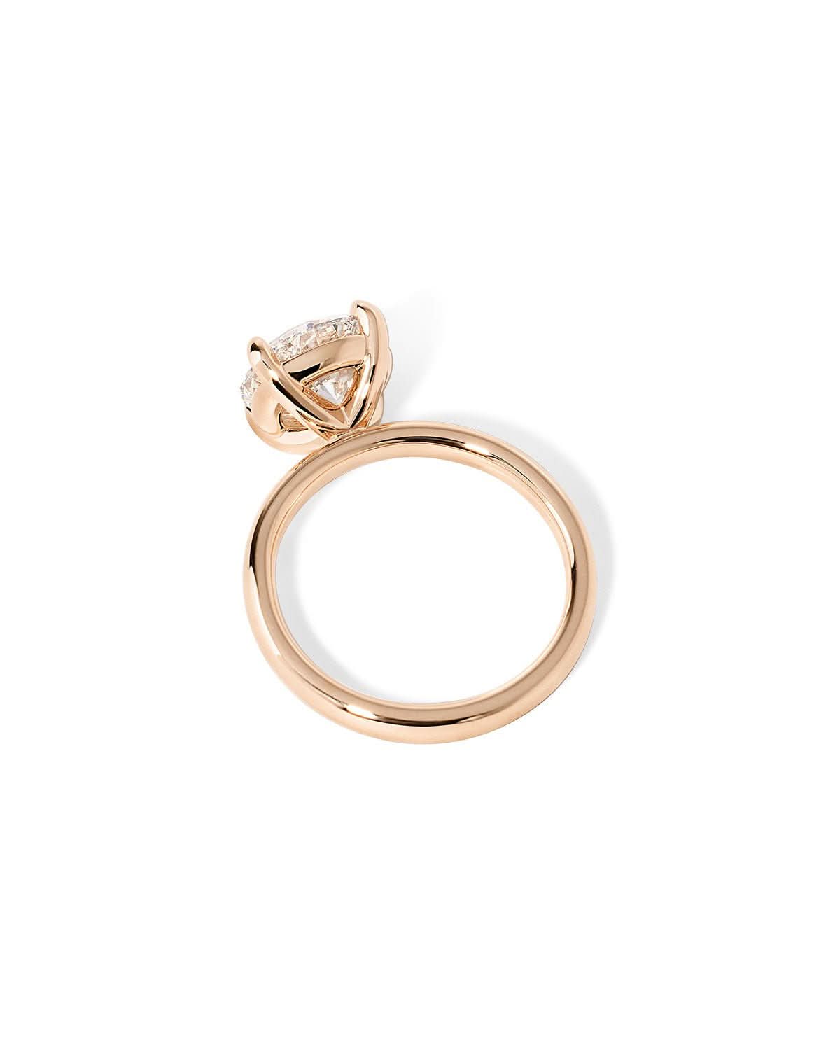 Leah Round High Polish - PBD Engagement Rings