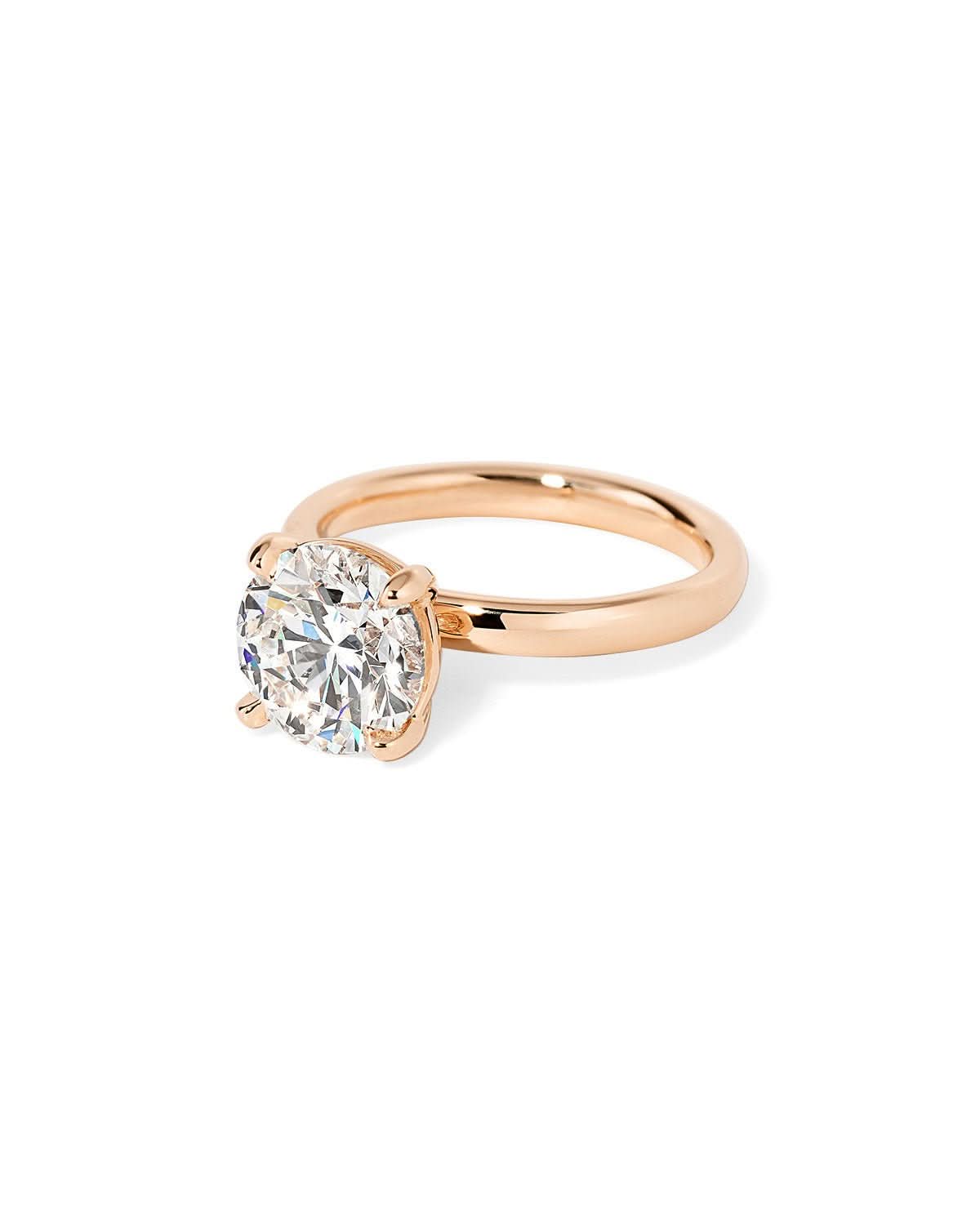Leah Round High Polish - PBD Engagement Rings
