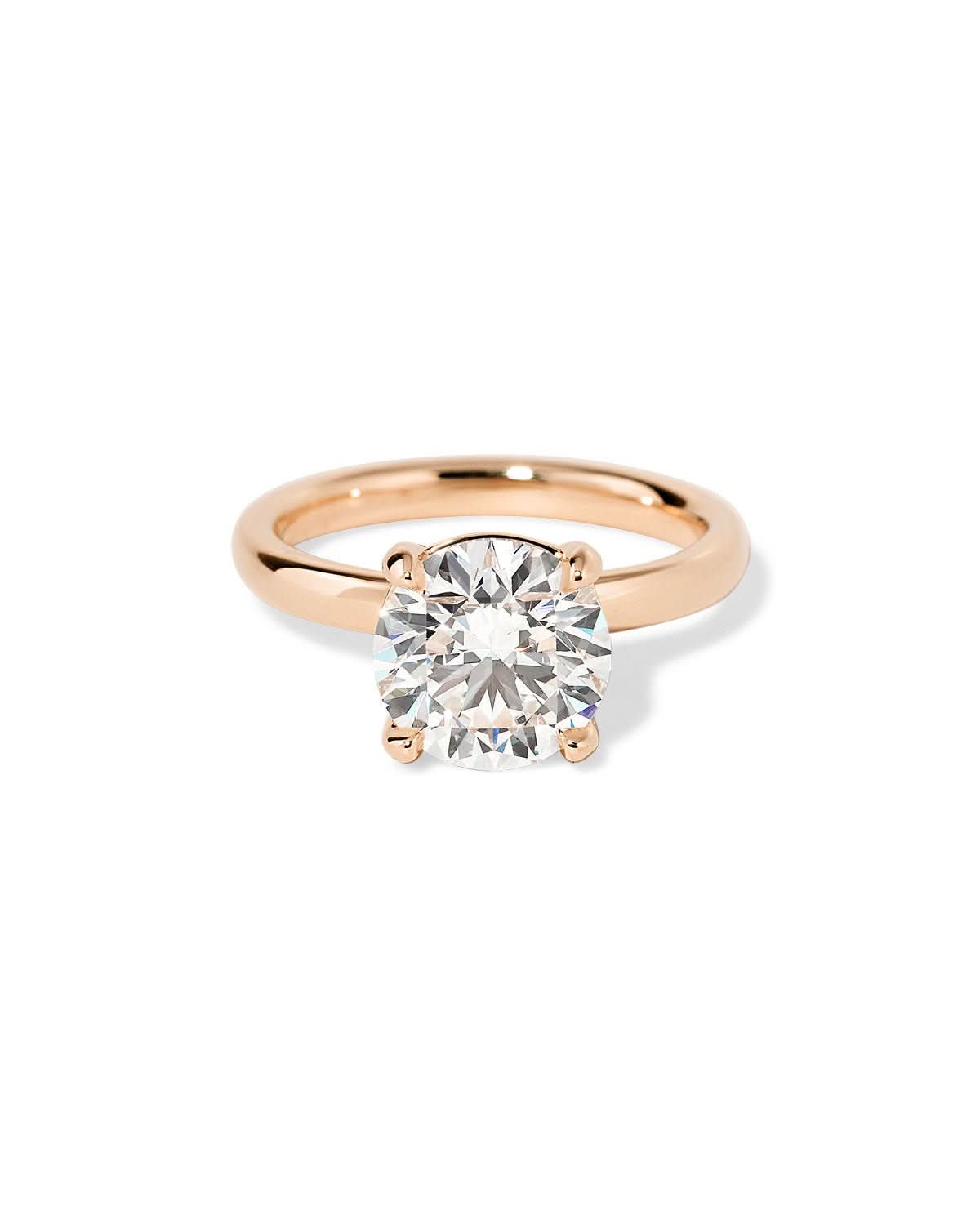 Leah Round High Polish - PBD Engagement Rings