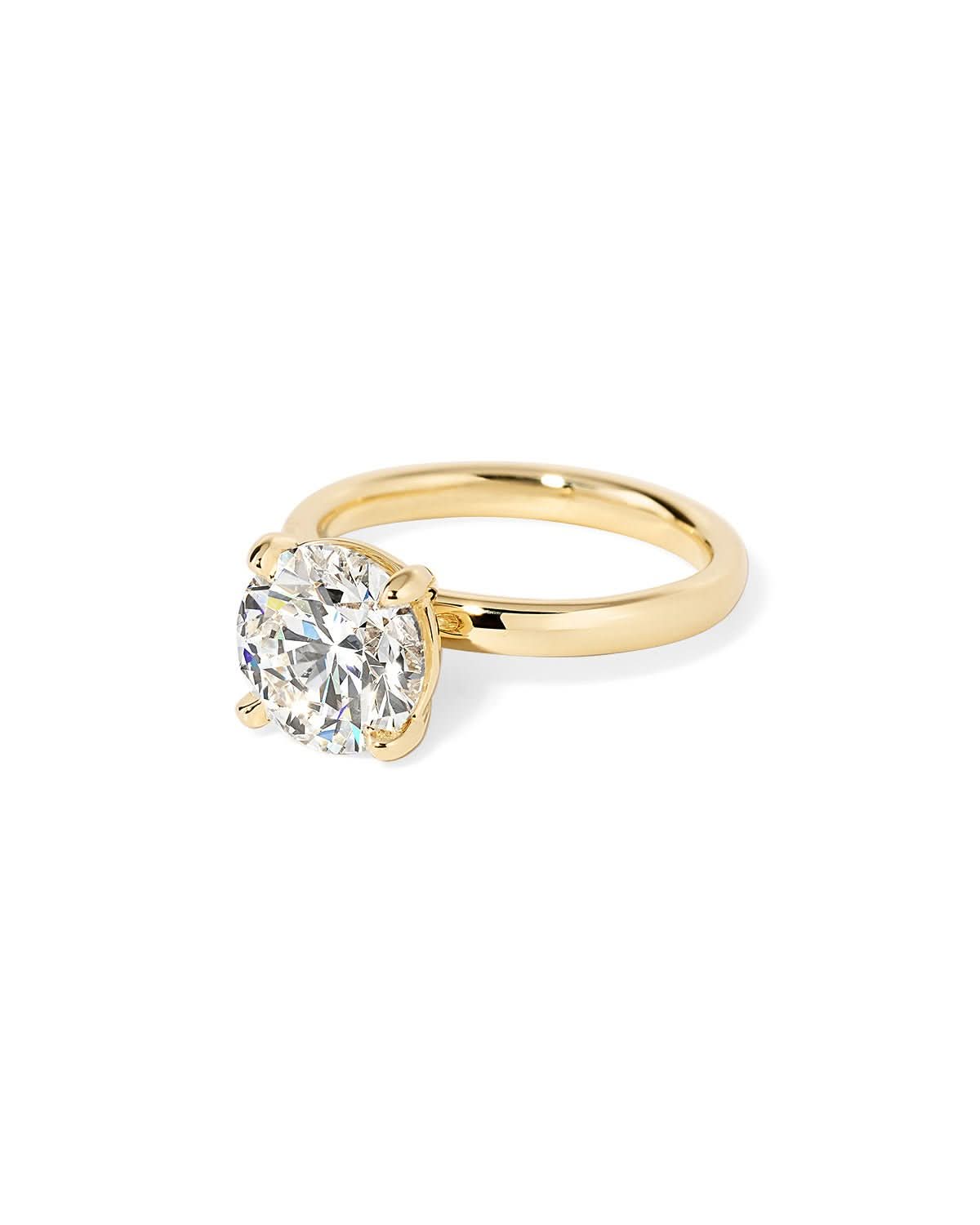 Leah Round High Polish - PBD Engagement Rings