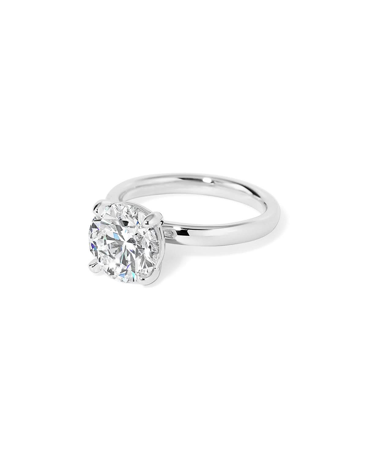 Leah Round High Polish - PBD Engagement Rings