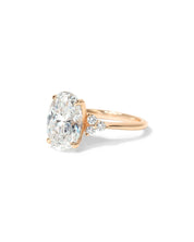 Lindsey Oval with Petal Prongs & Diamond Bridge - PBD Engagement Rings