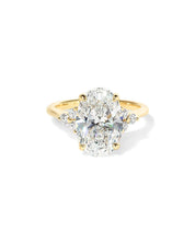 Lindsey Oval with Petal Prongs & Diamond Bridge - PBD Engagement Rings