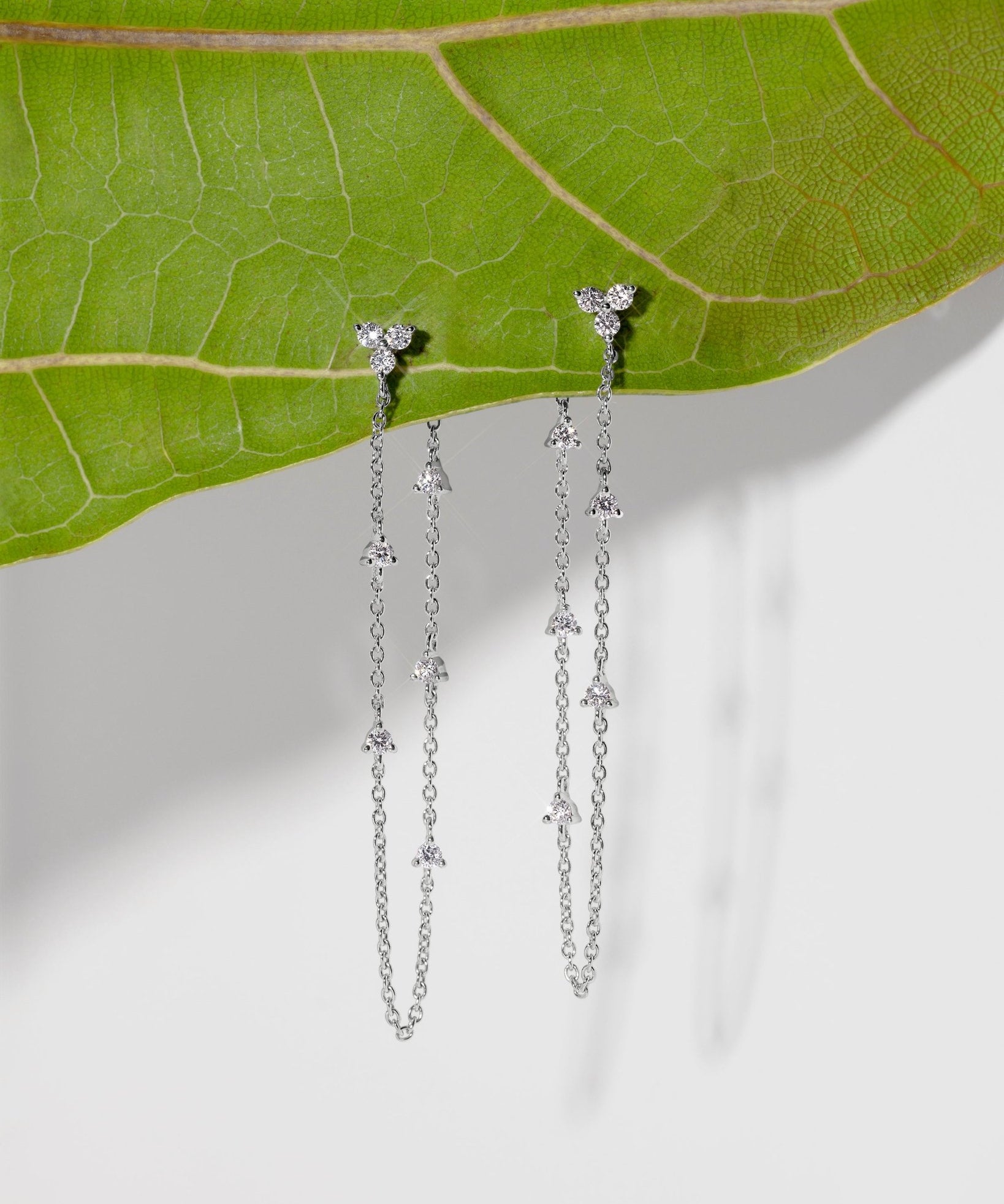 Lindsey Trio Diamond Dangle Earrings - PBD Earrings