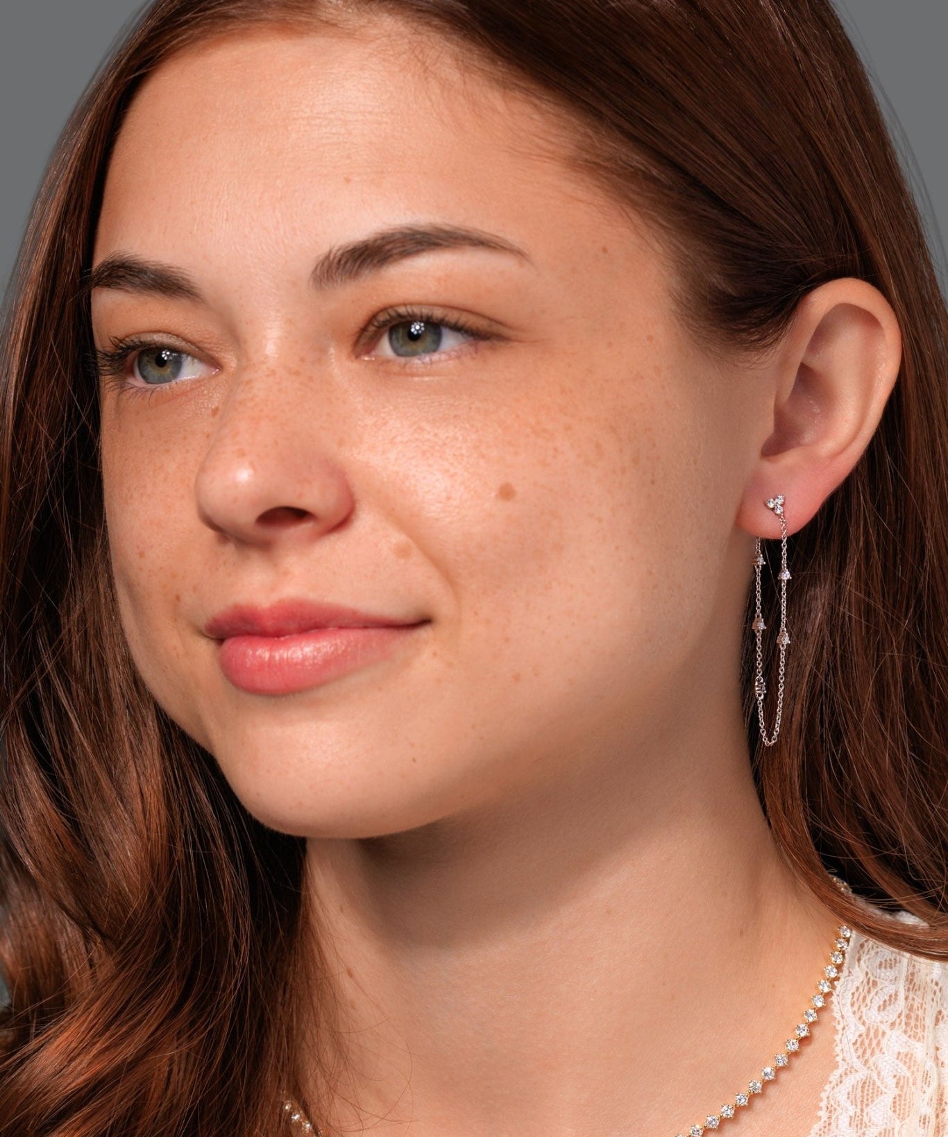 Lindsey Trio Diamond Dangle Earrings - PBD Earrings