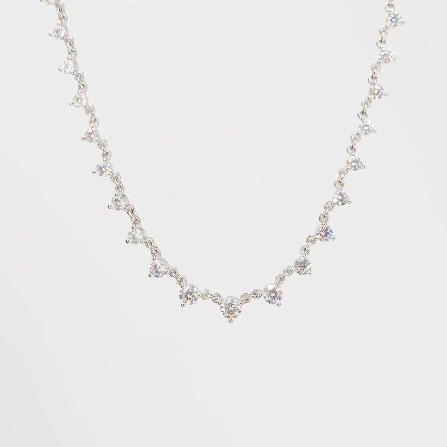 Linked Diamond Drip Necklace Necklaces Princess Bride Diamonds 