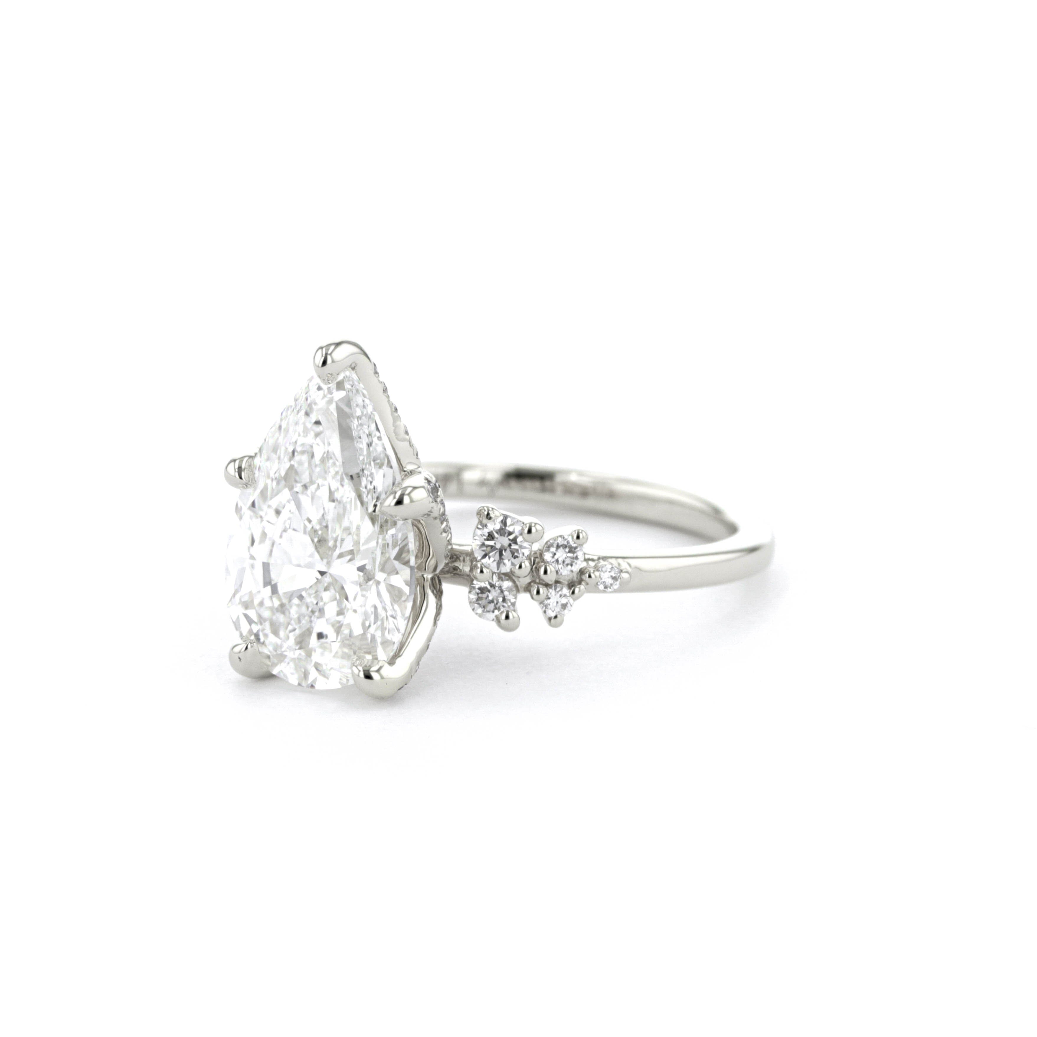 Luna Pear Engagement Rings Princess Bride Diamonds 