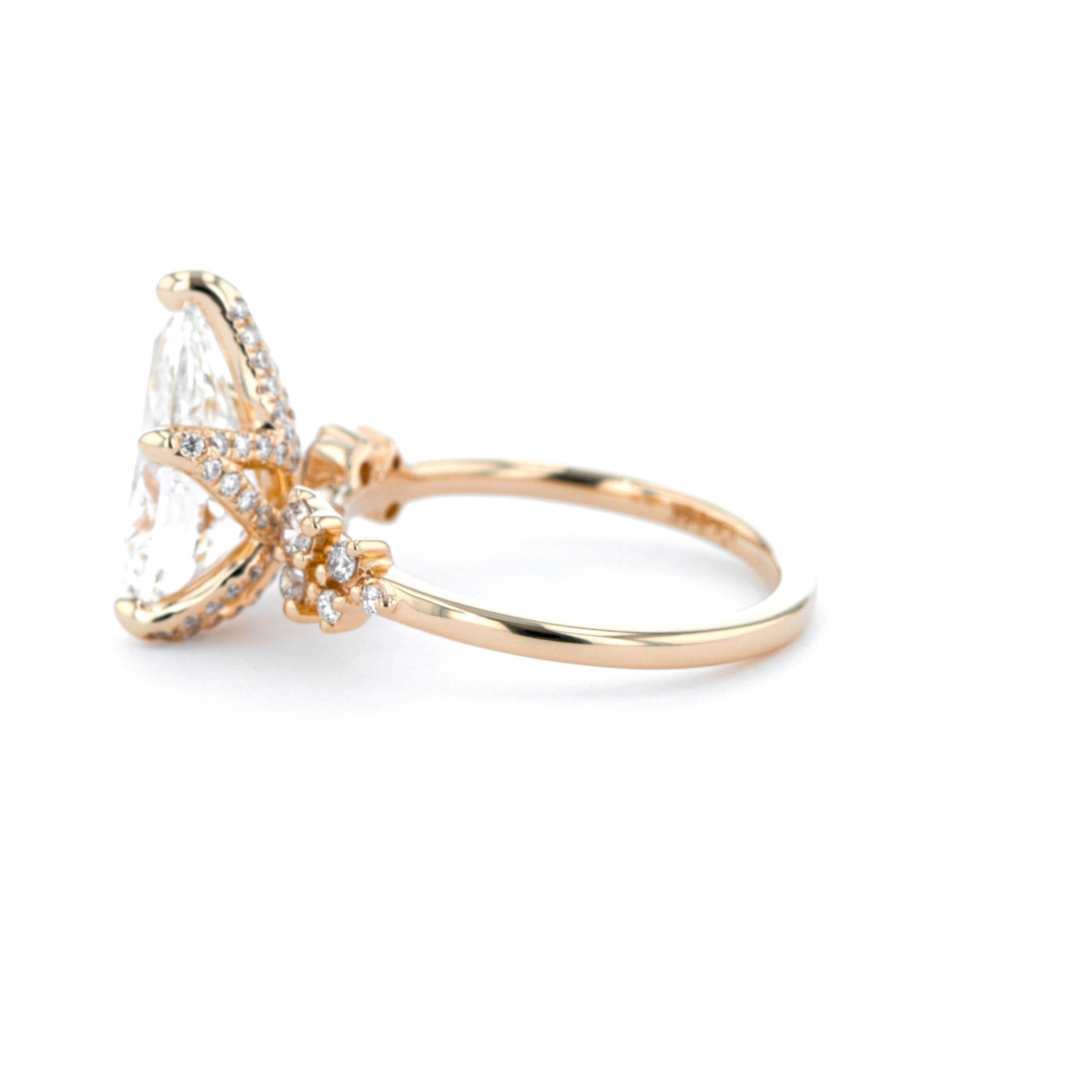 Luna Pear Engagement Rings Princess Bride Diamonds 