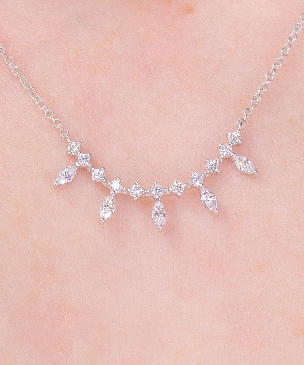 Marquise Diamond Bar Necklace Necklaces Princess Bride Diamonds 