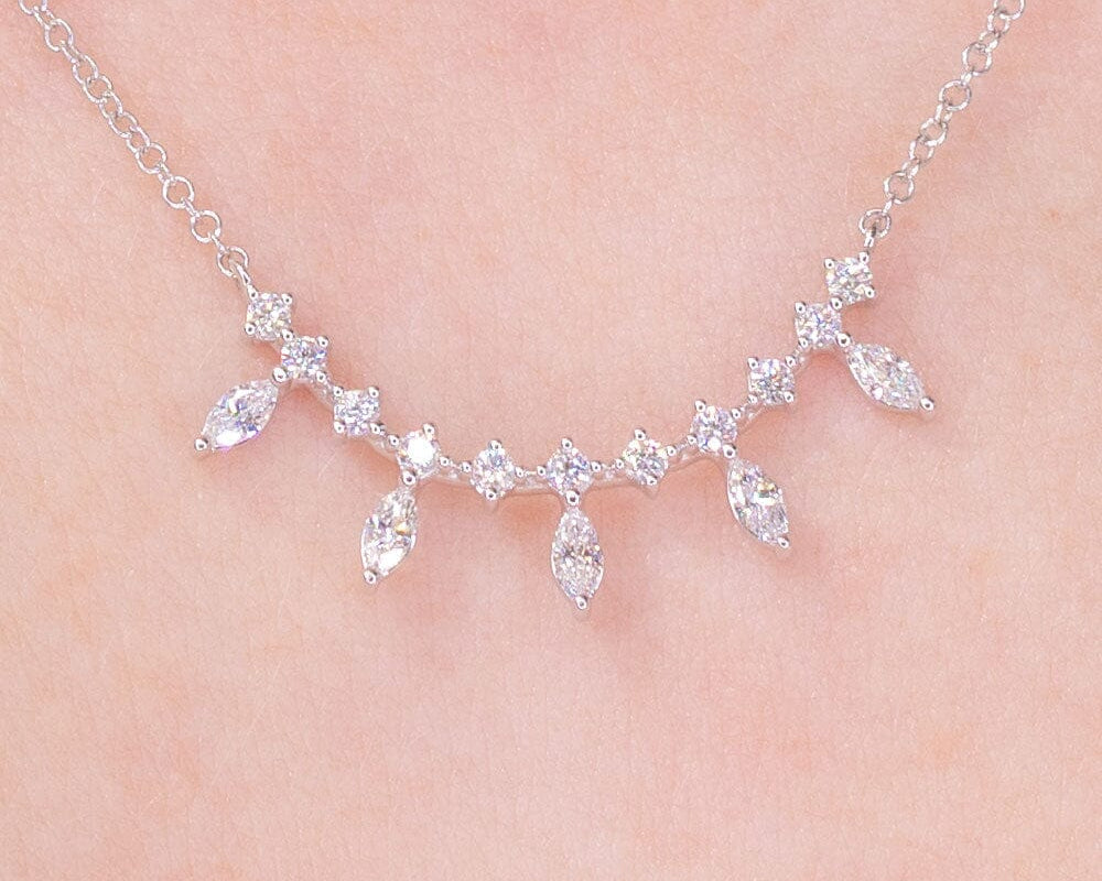 Marquise Diamond Bar Necklace Necklaces Princess Bride Diamonds 