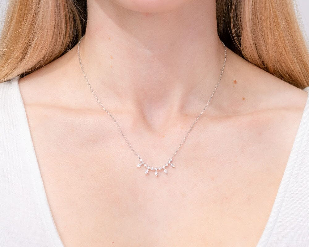 Marquise Diamond Bar Necklace Necklaces Princess Bride Diamonds 