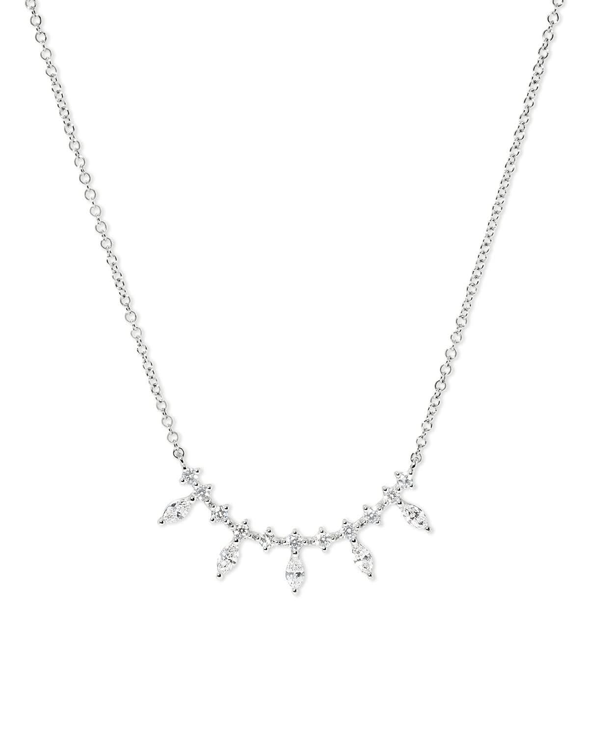Marquise Diamond Bar Necklace - PBD Necklaces