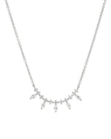 Marquise Diamond Bar Necklace