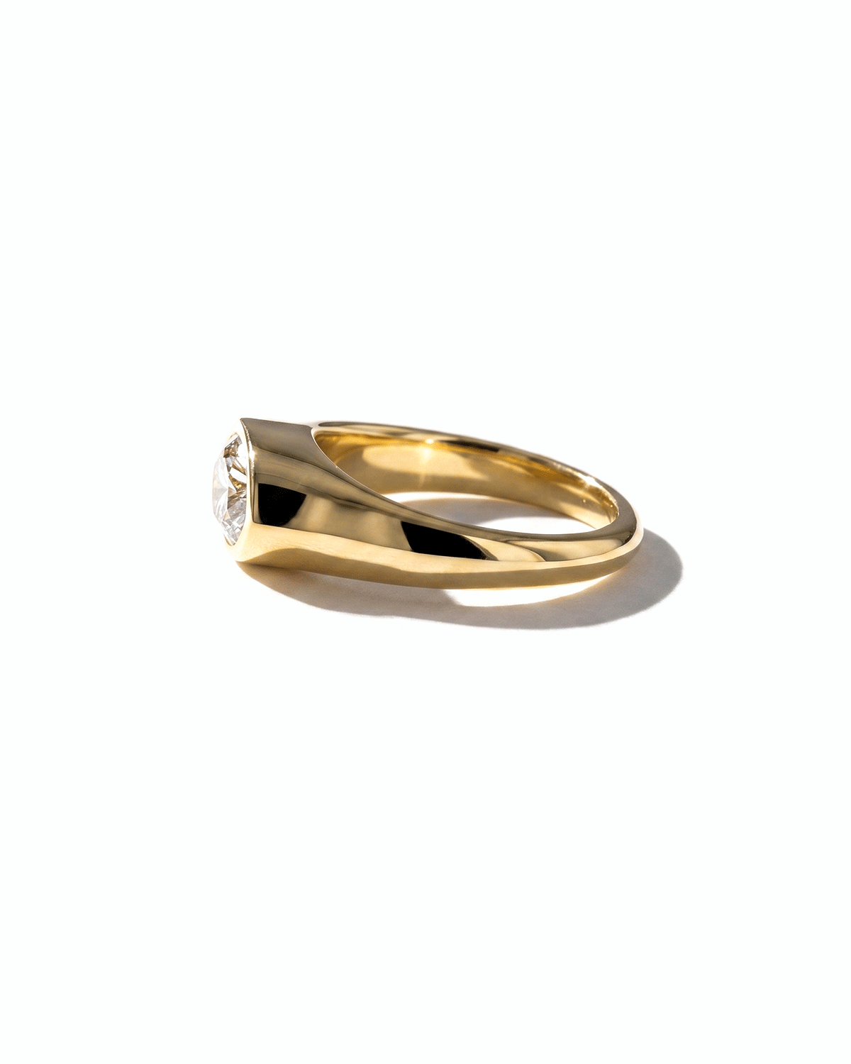 East West Marquise Signet Ring