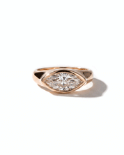 East West Marquise Signet Ring
