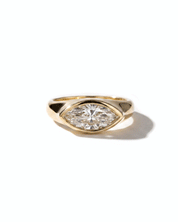East West Marquise Signet Ring