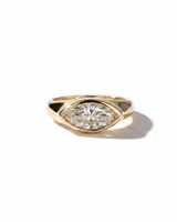 East West Marquise Signet Ring