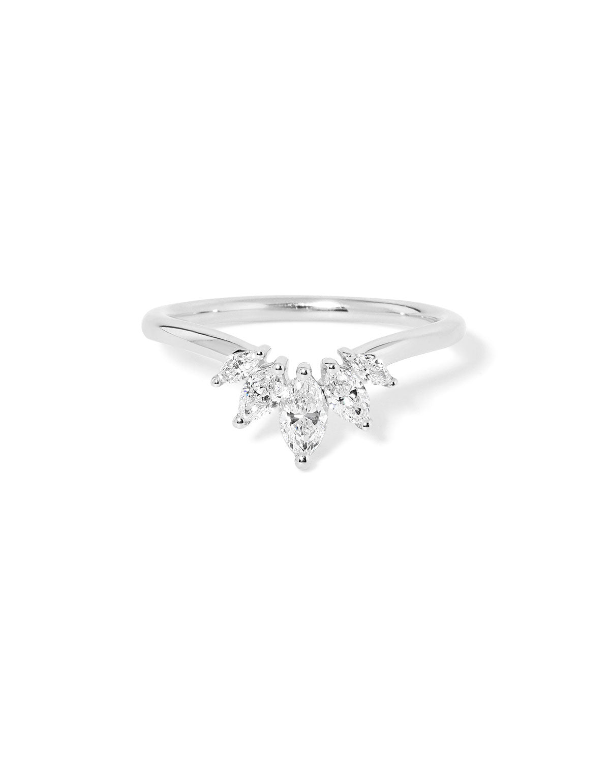 1.6mm Marquise Tiara Ring