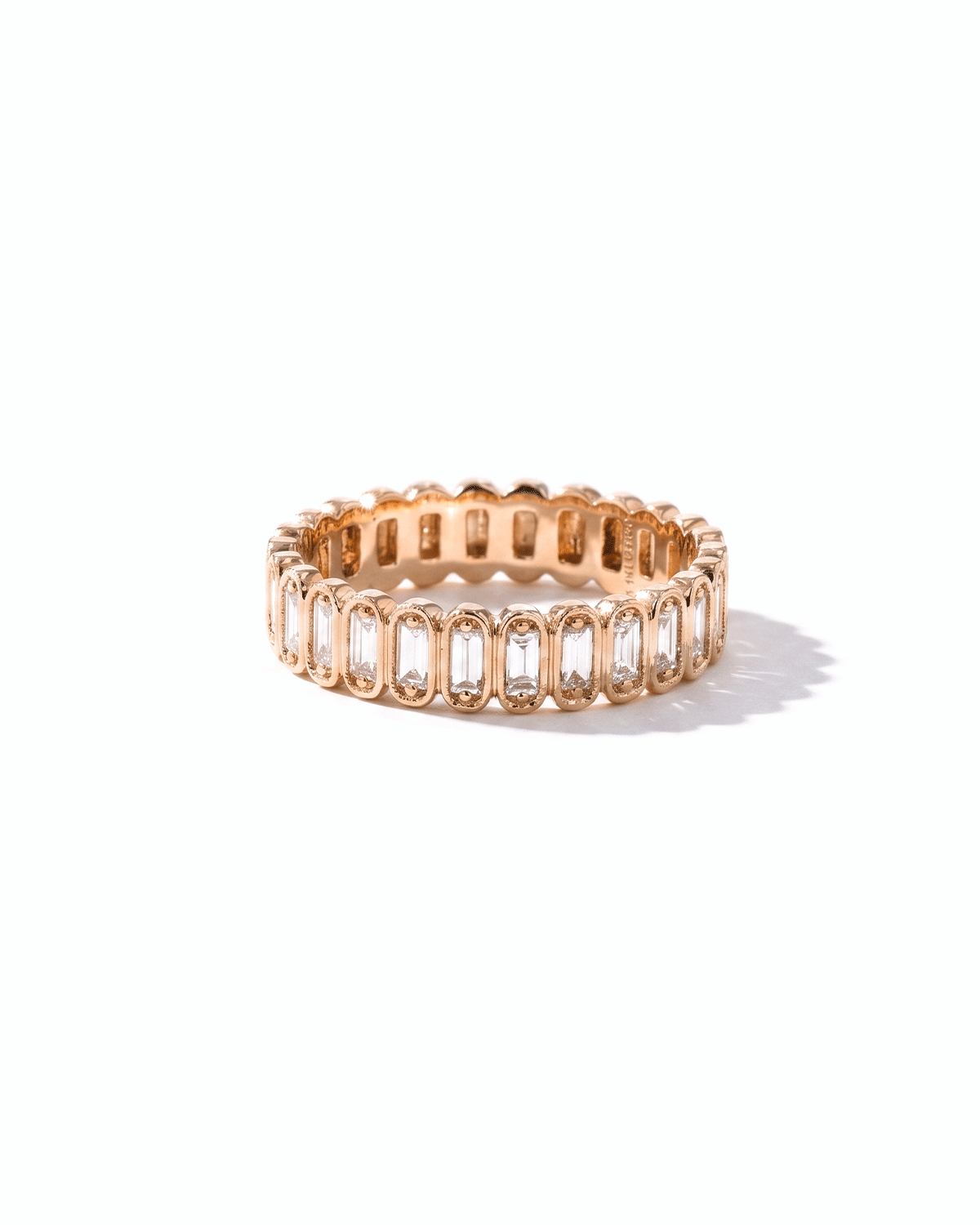Mini Baguette Bezel Diamond Ring