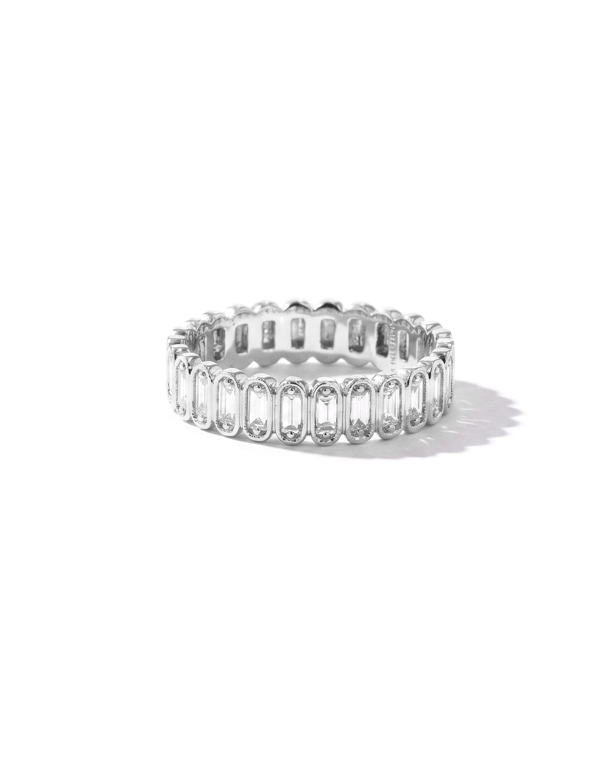 Mini Baguette Bezel Diamond Ring