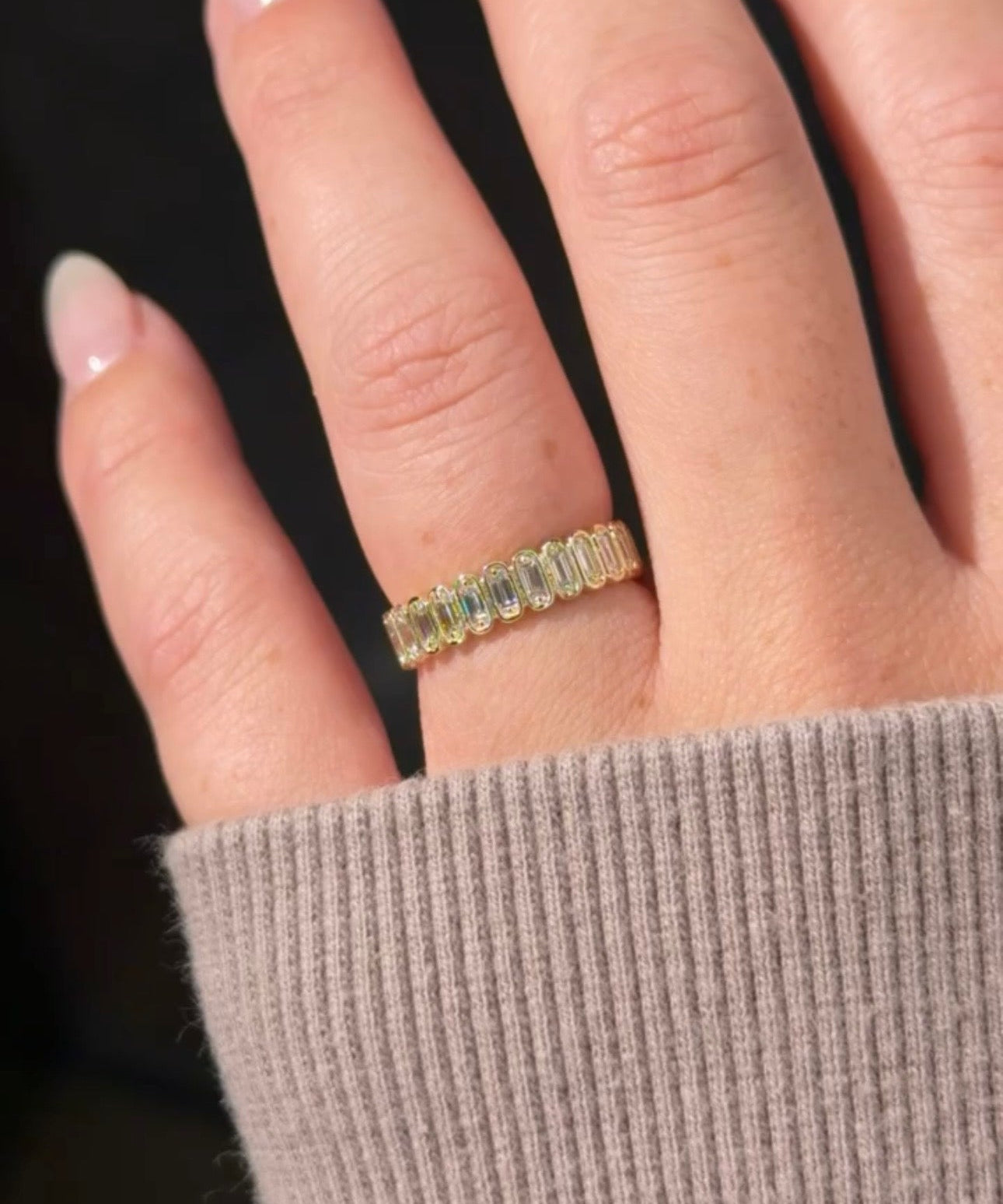 Mini Baguette Bezel Diamond Ring - PBD Rings
