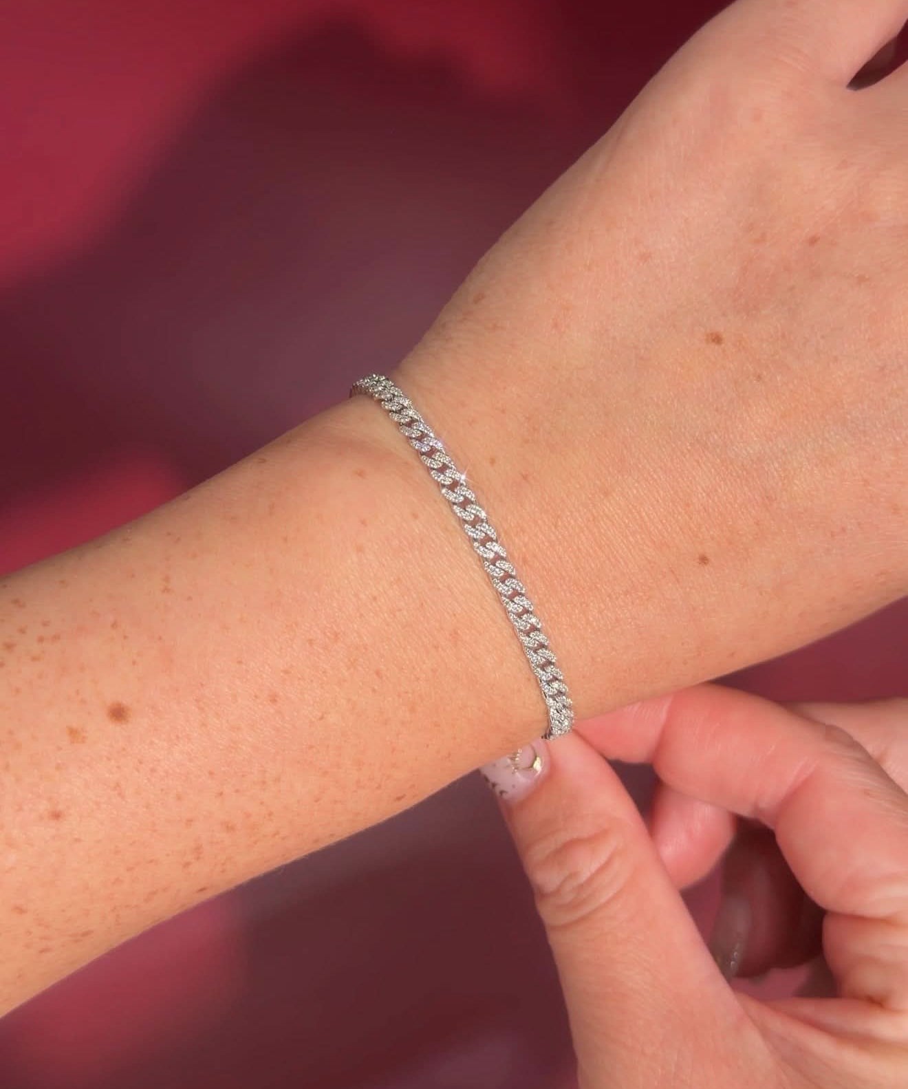 Mini Cuban Pavé Bracelet - PBD Bracelets